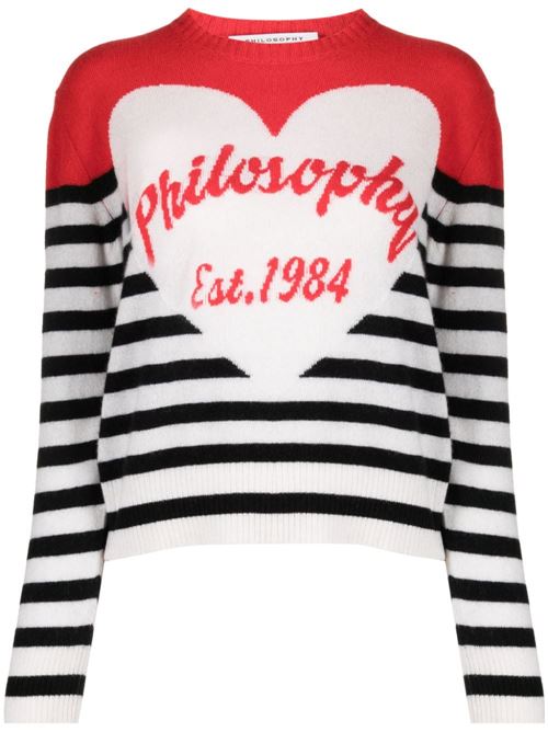 Maglia donna a righe Philosophy di Lorenzo Serafini | 09055700A1002